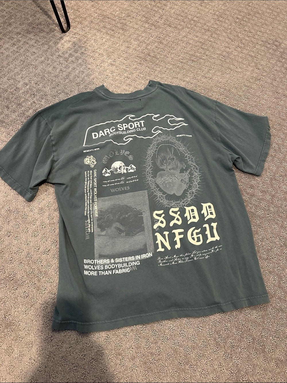 Darc Sport Olive Green Graphic Short Sleeve Tee